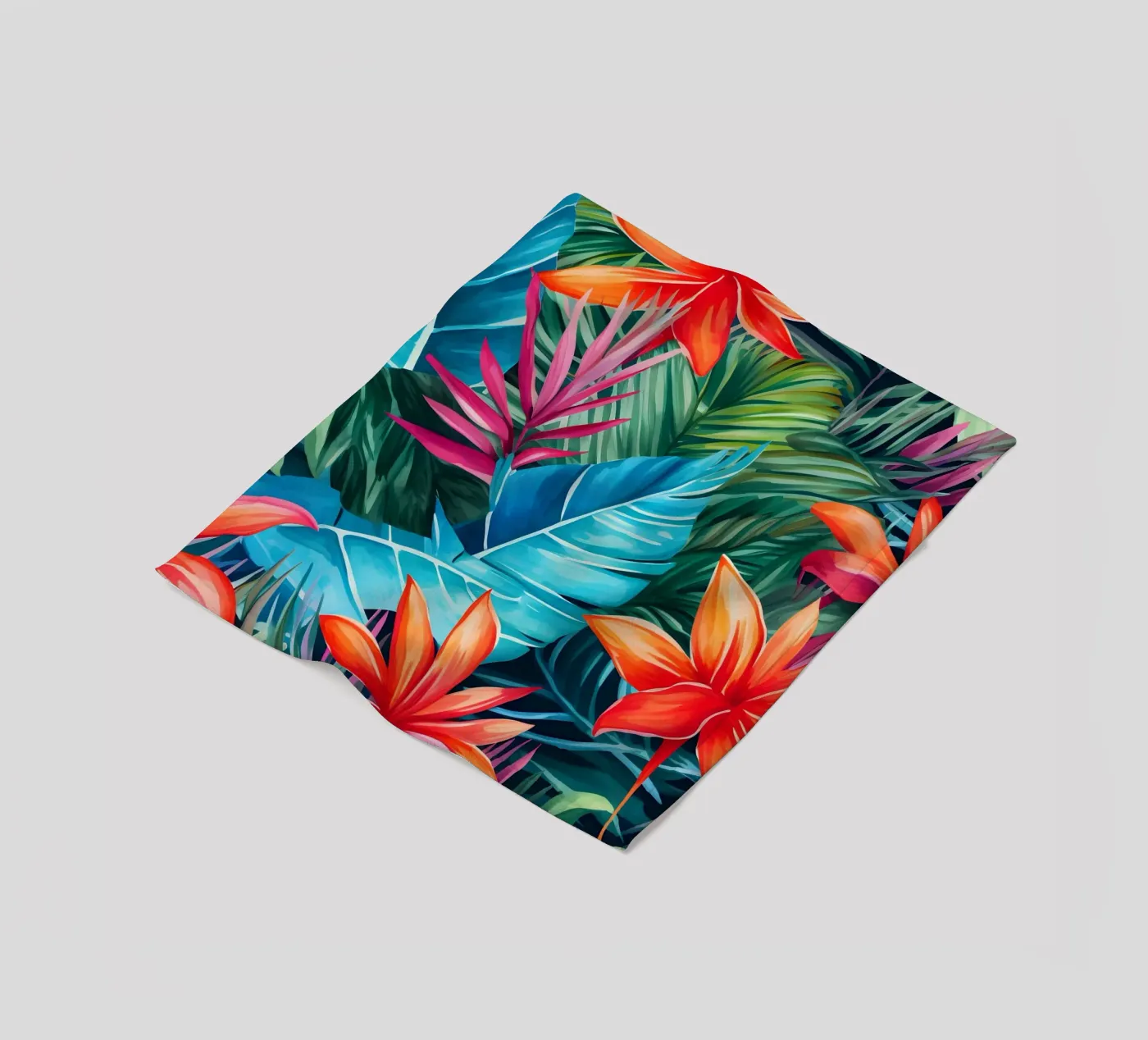 Tropisches Muster 9 Fleecedecke von Yaso Design Boho & Botanic