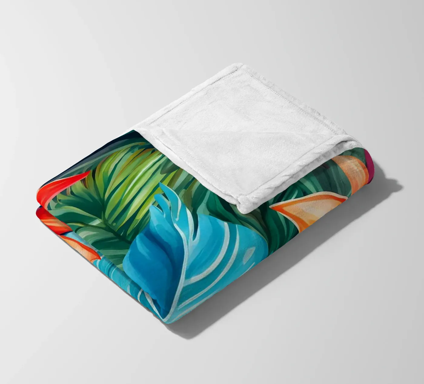 Tropisches Muster 9 Fleecedecke von Yaso Design Boho & Botanic