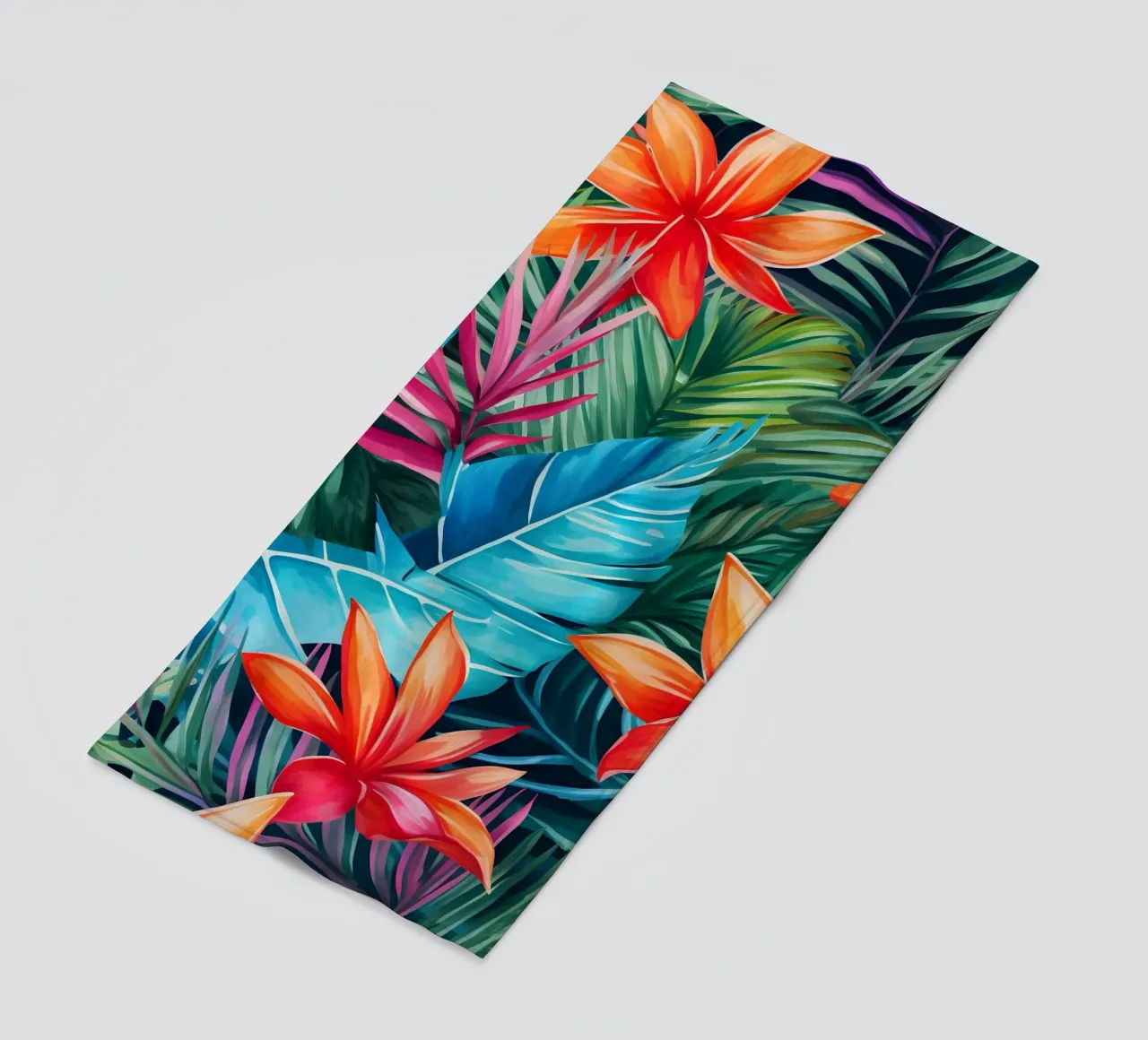 Modello tropicale 9 telo mare da Yaso Design Boho & Botanic