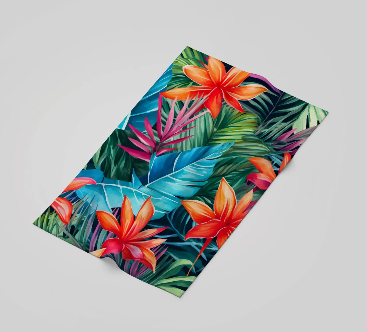 Modello tropicale 9 telo mare da Yaso Design Boho & Botanic