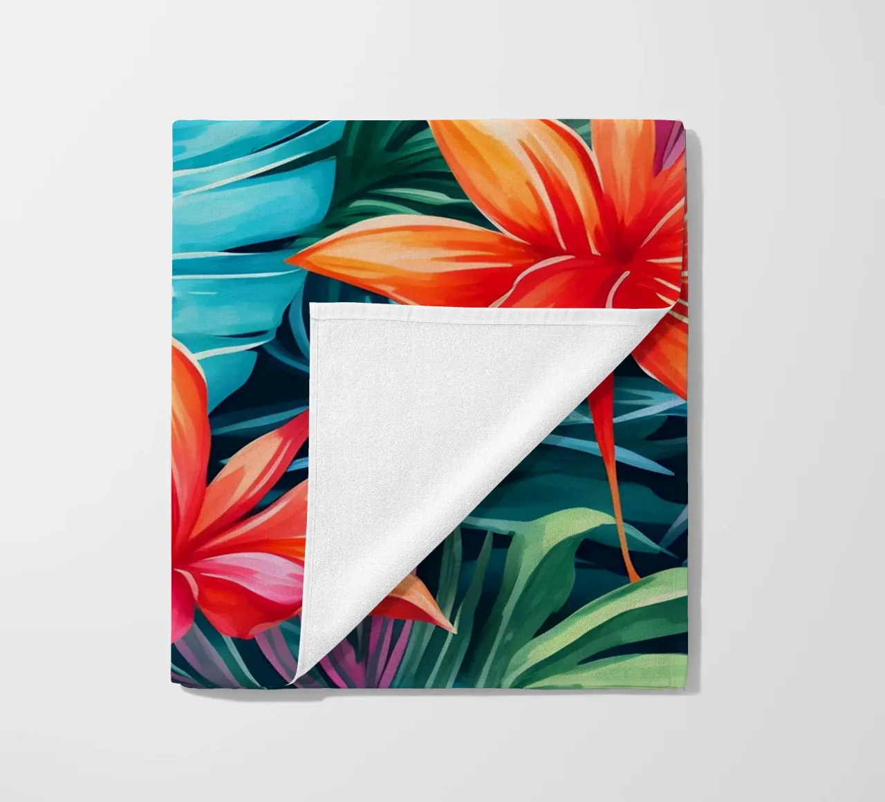 Modello tropicale 9 telo mare da Yaso Design Boho & Botanic