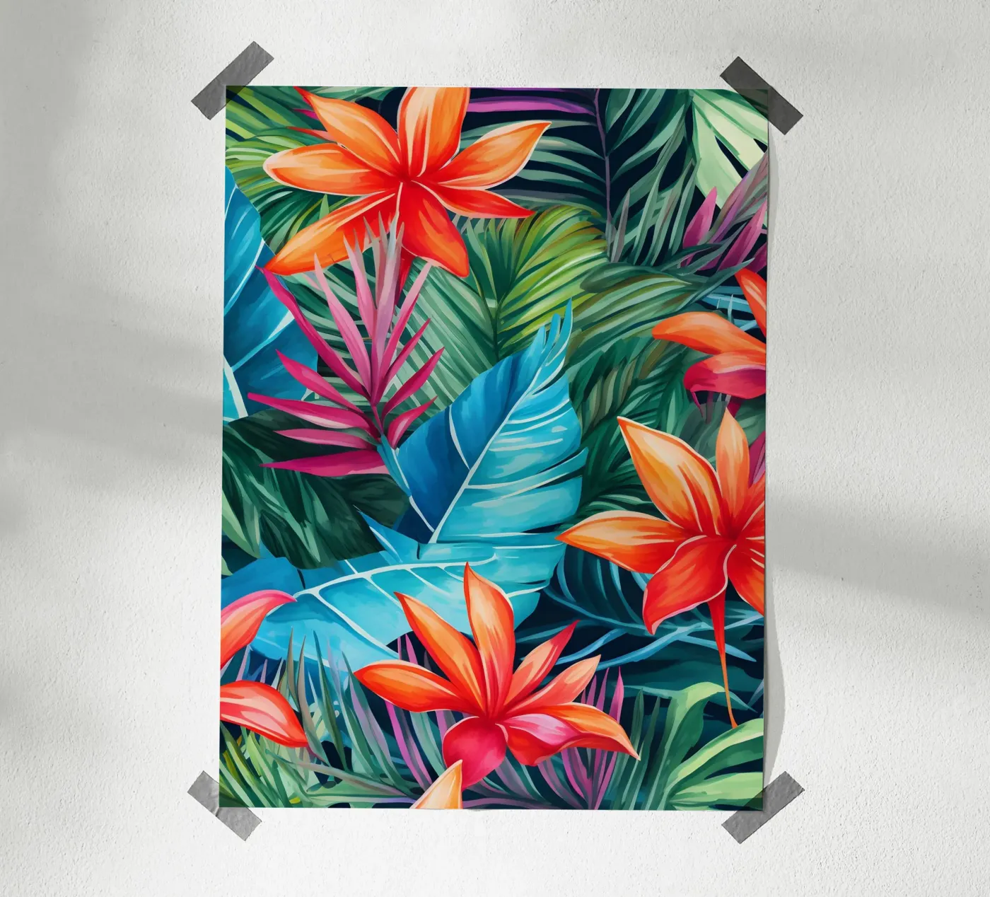Tropical Pattern 9 poster by Yaso Design Boho & Botanic