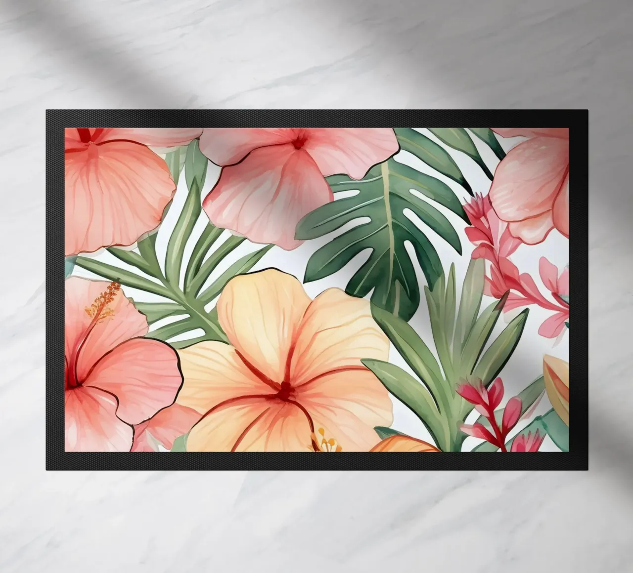 Tropical Pattern 10 doormat by Yaso Design Boho & Botanic