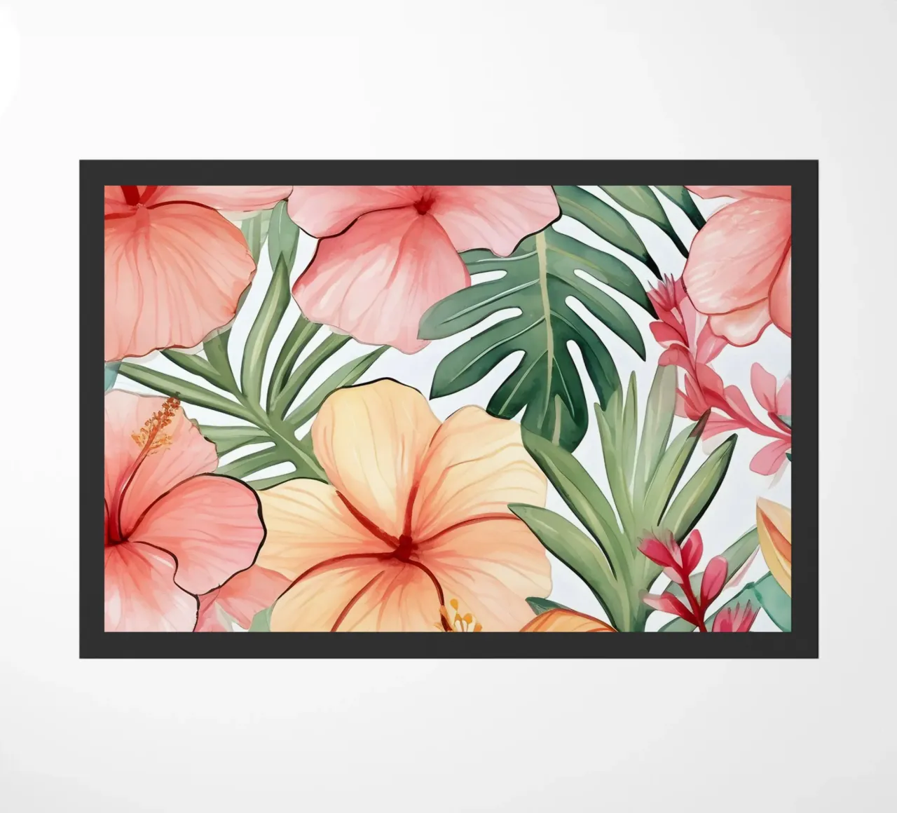 Tropical Pattern 10 doormat by Yaso Design Boho & Botanic