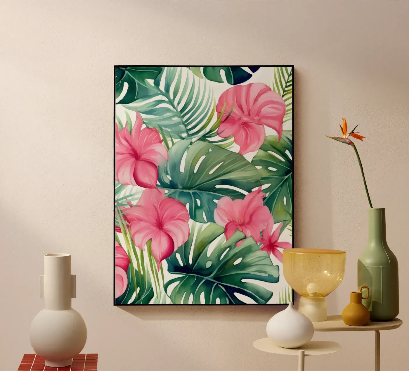 Modello tropicale 11 plexiglass da Yaso Design Boho & Botanic