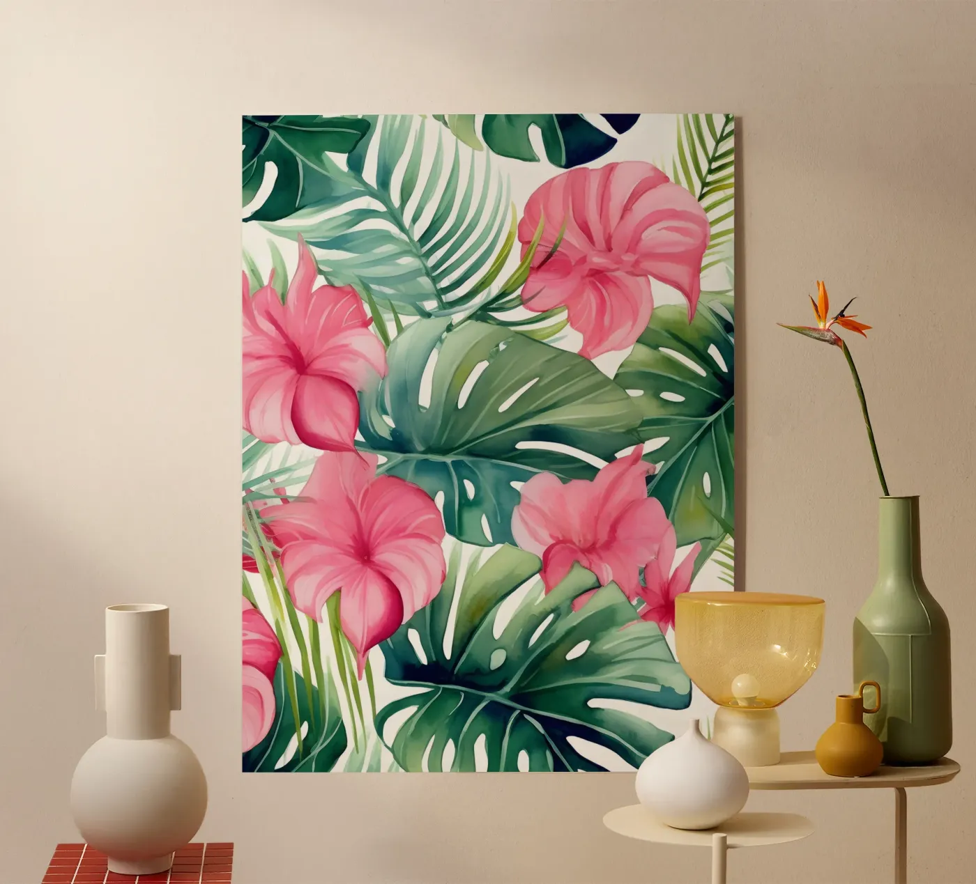 Modello tropicale 11 plexiglass da Yaso Design Boho & Botanic