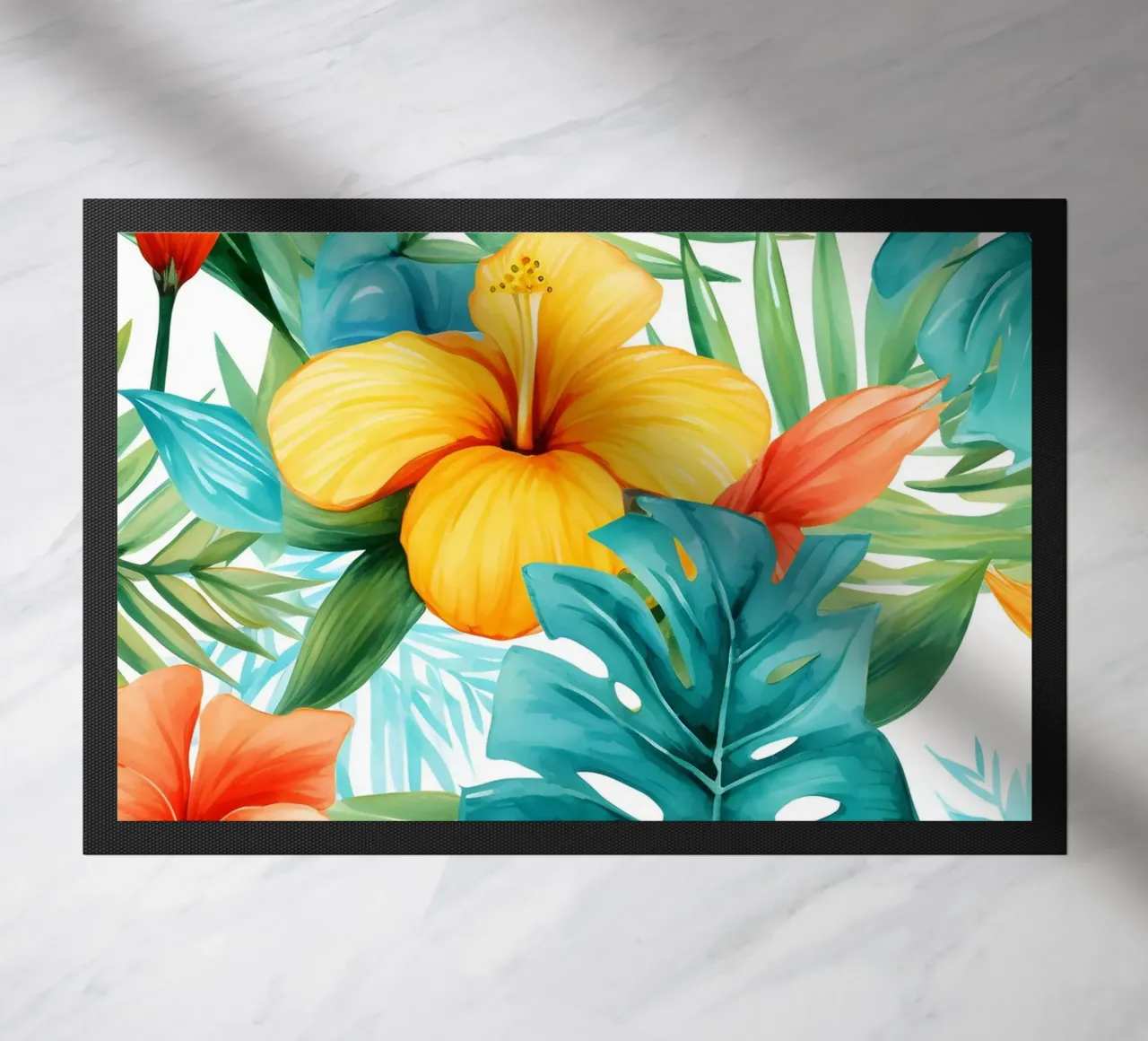 Tropical Pattern 12 doormat by Yaso Design Boho & Botanic