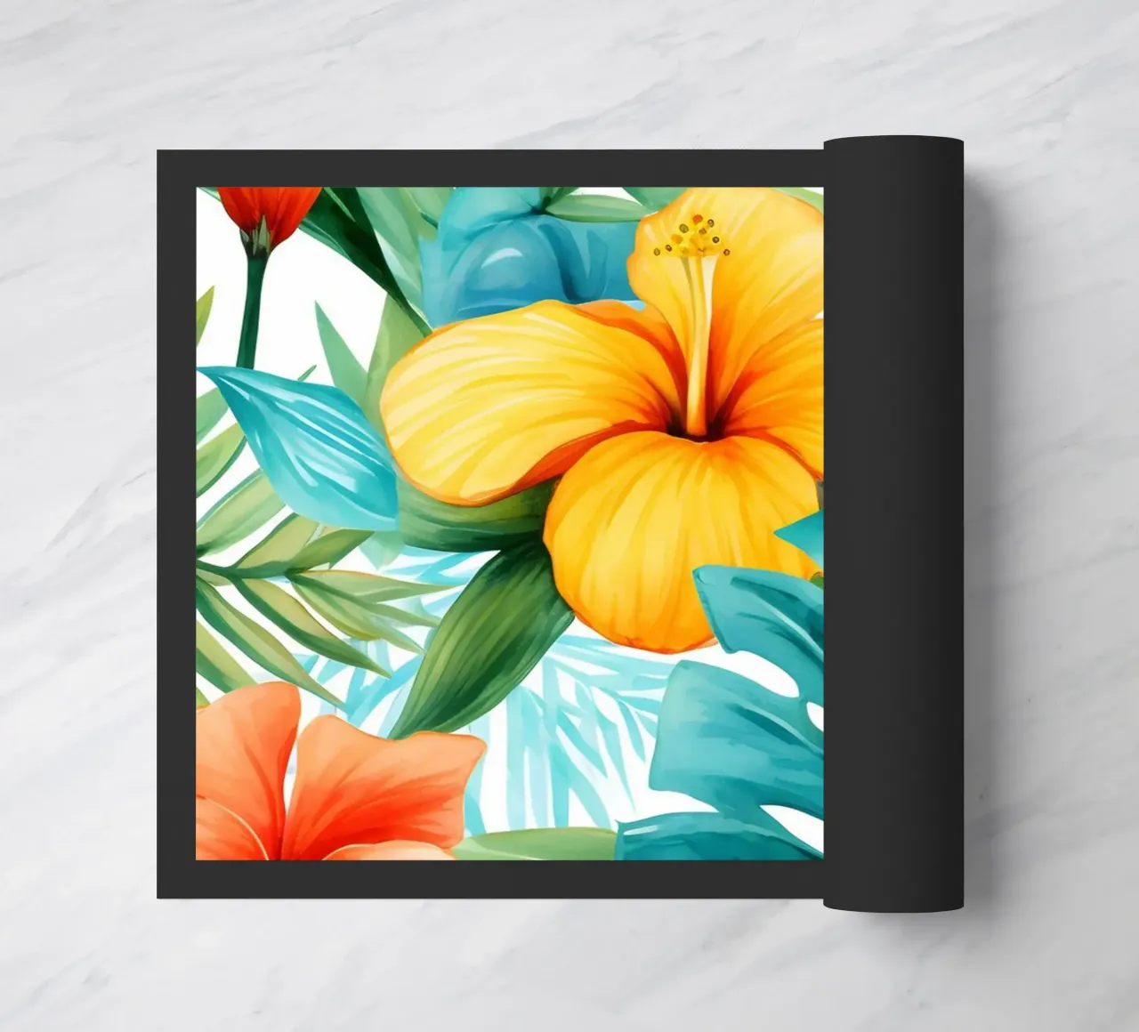 Tropical Pattern 12 doormat by Yaso Design Boho & Botanic