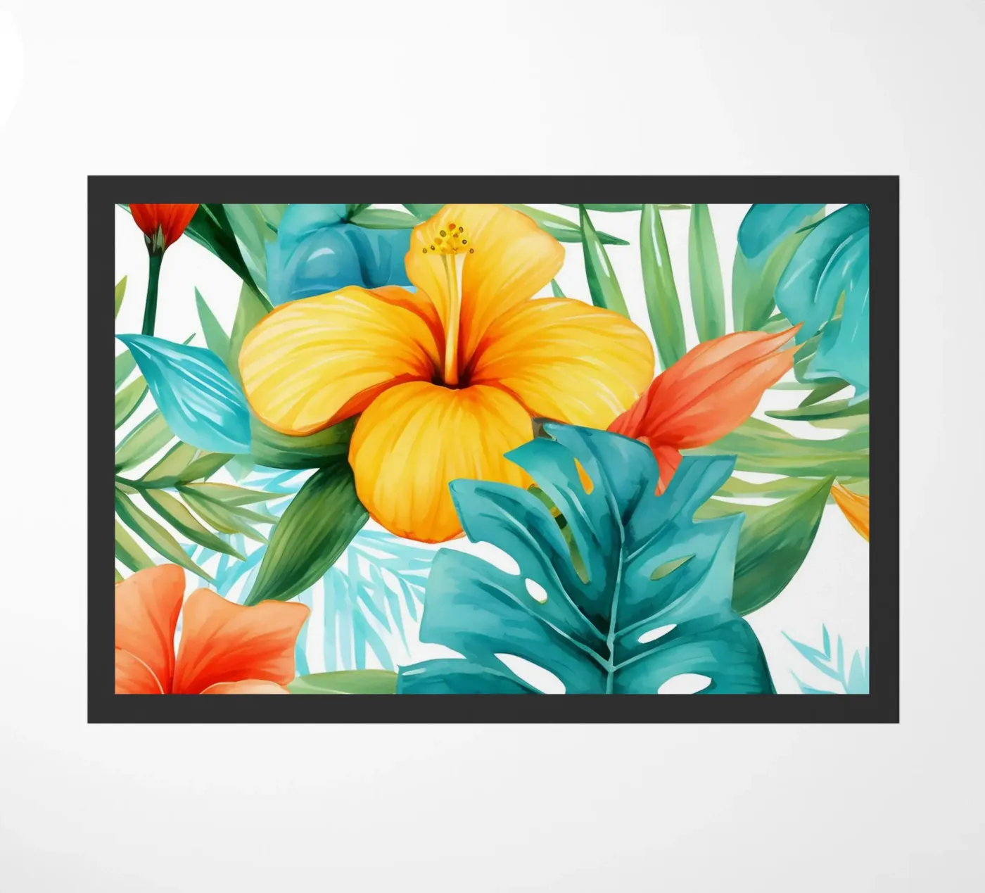 Tropical Pattern 12 Fußmatte von Yaso Design Boho & Botanic