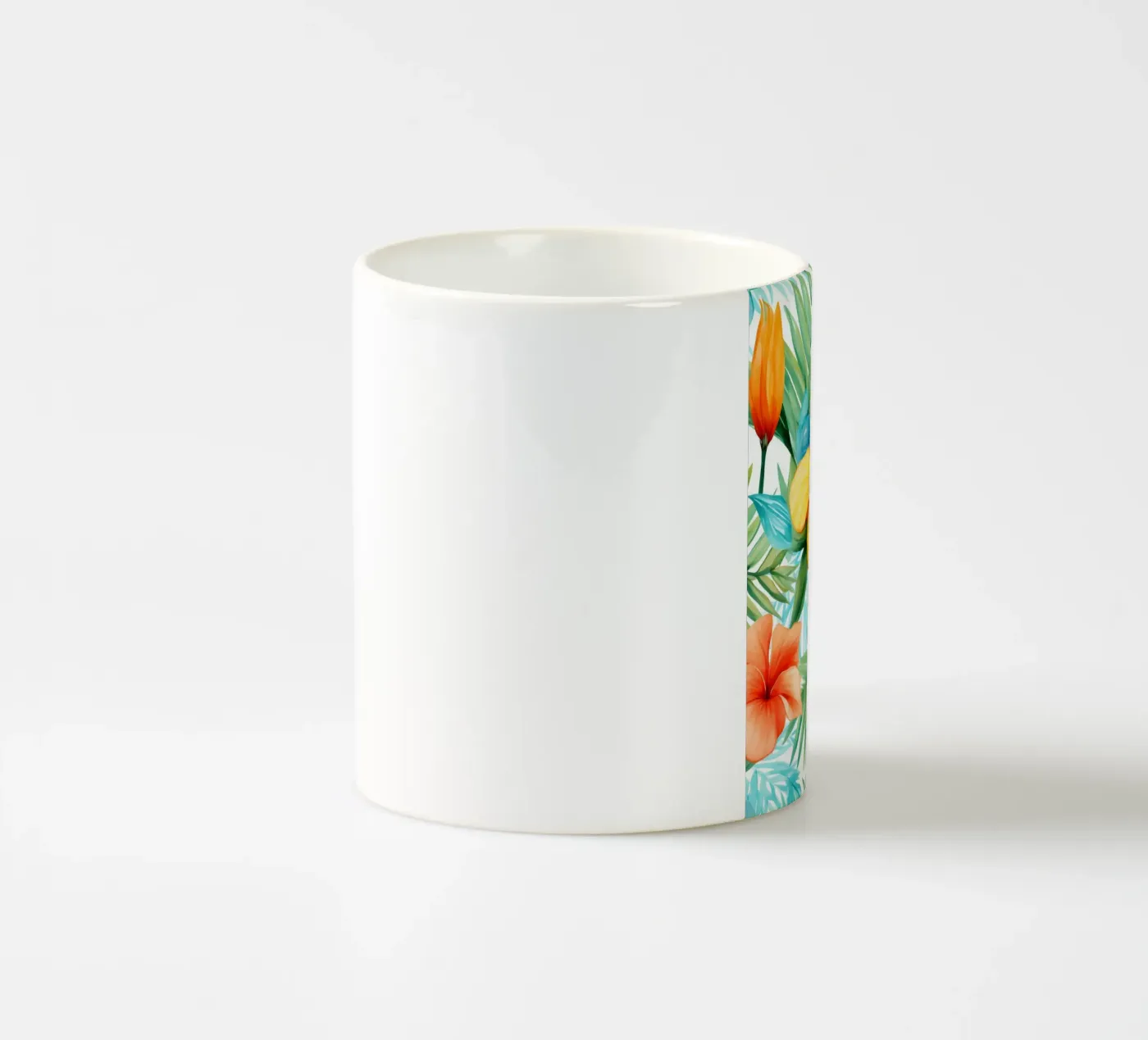 Tropical Pattern 12 ceramic mug by Yaso Design Boho & Botanic
