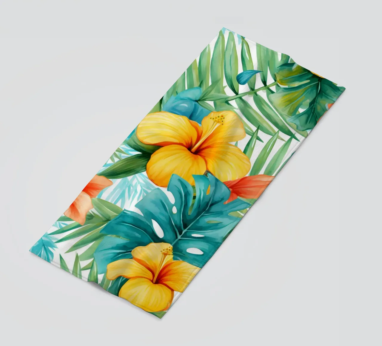 Modello tropicale 12 telo mare da Yaso Design Boho & Botanic