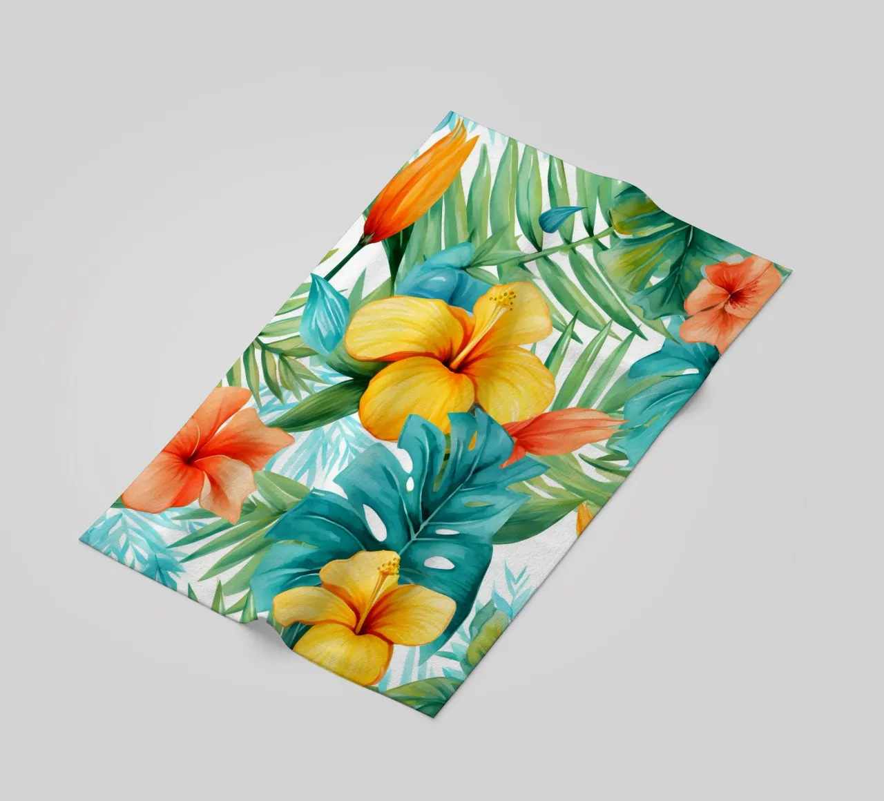 Modello tropicale 12 telo mare da Yaso Design Boho & Botanic