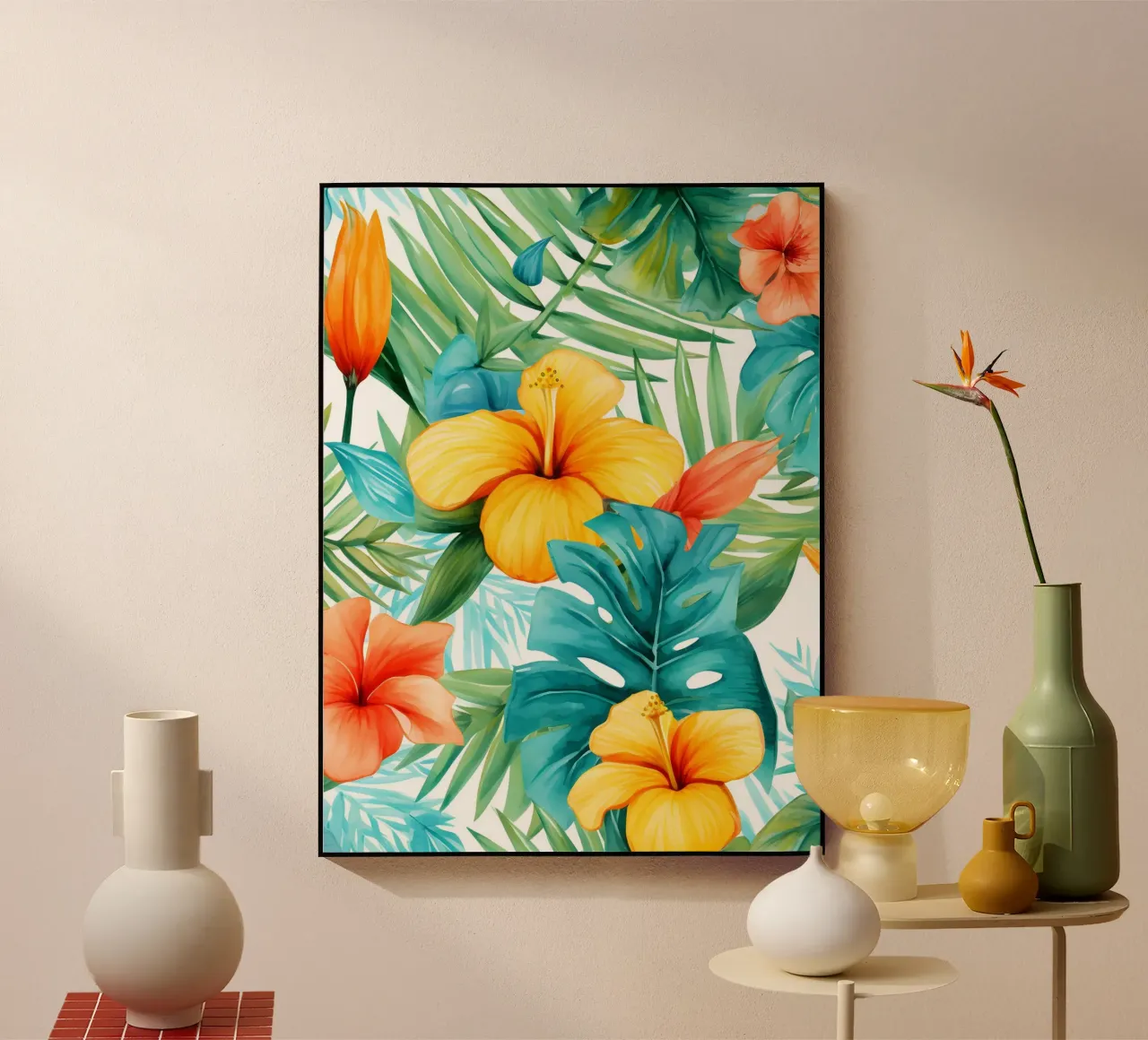 Tropical Pattern 12 plexiglas de Yaso Design Boho & Botanic