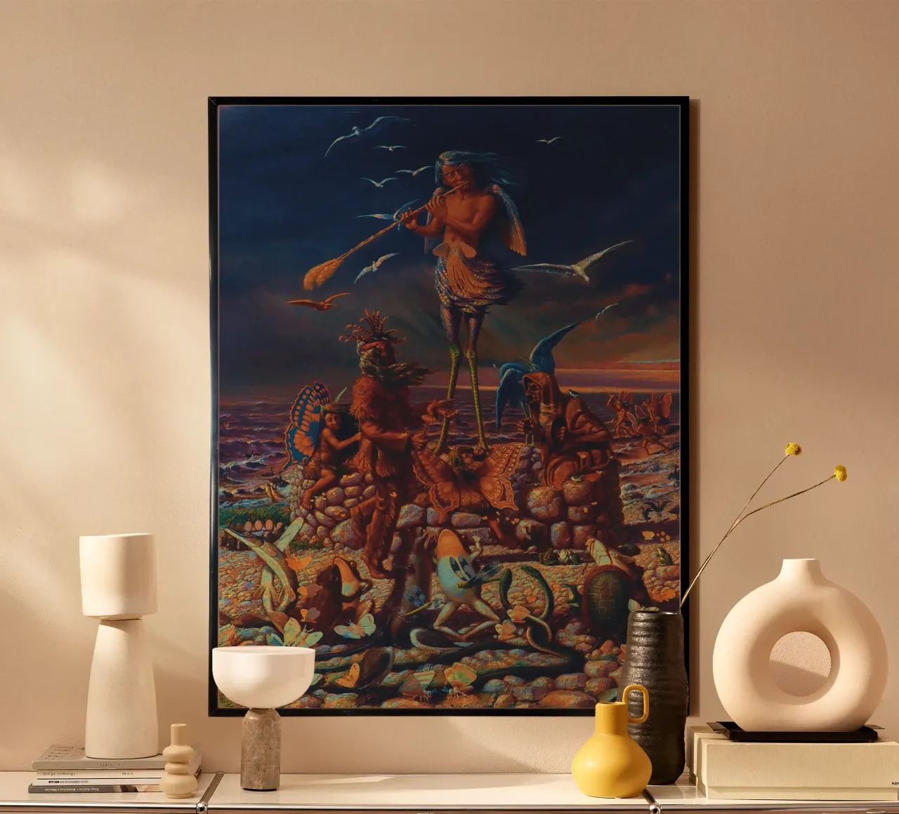 The genius of the Lake of Two Mountains remastered poster by the-witcher