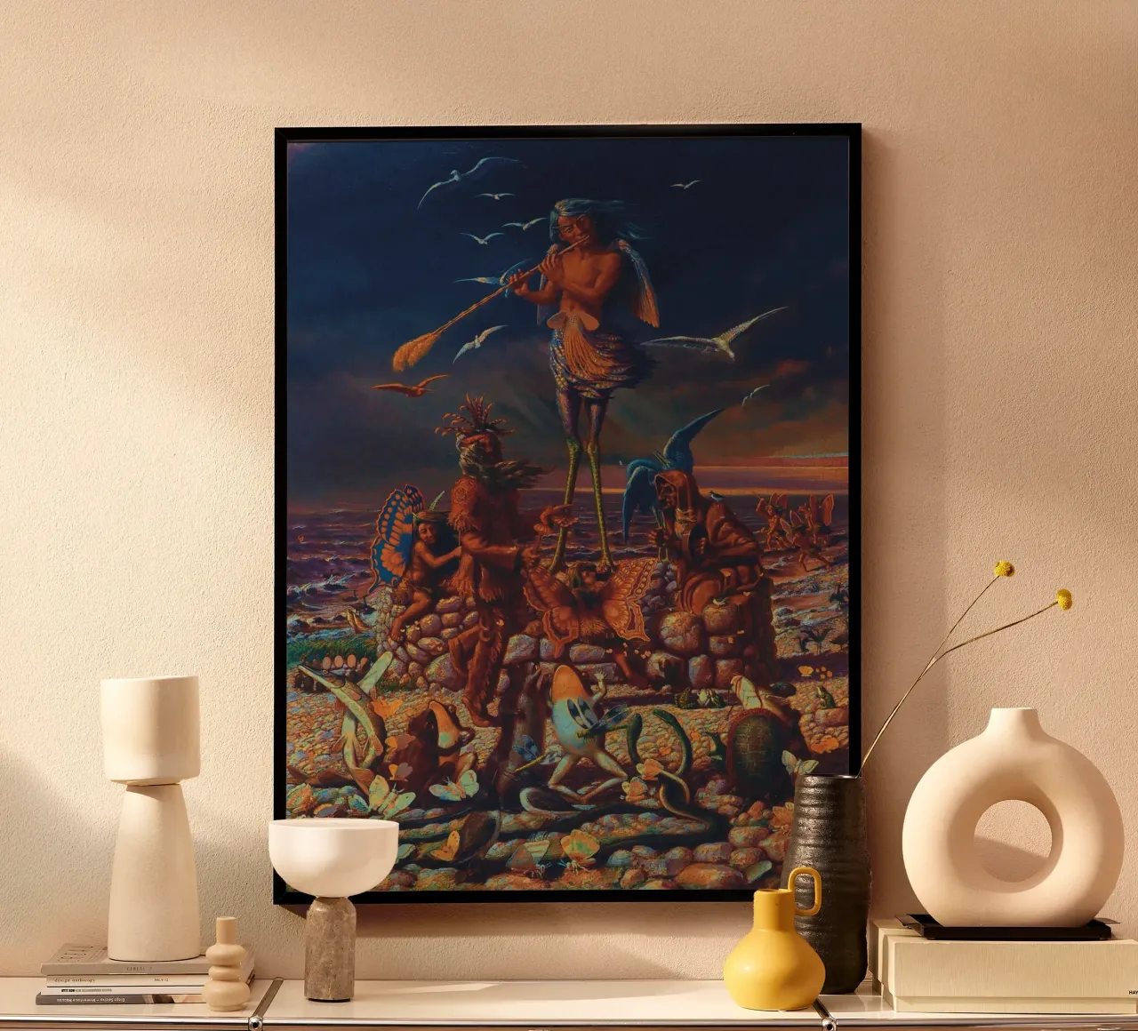 The genius of the Lake of Two Mountains remastered poster by the-witcher