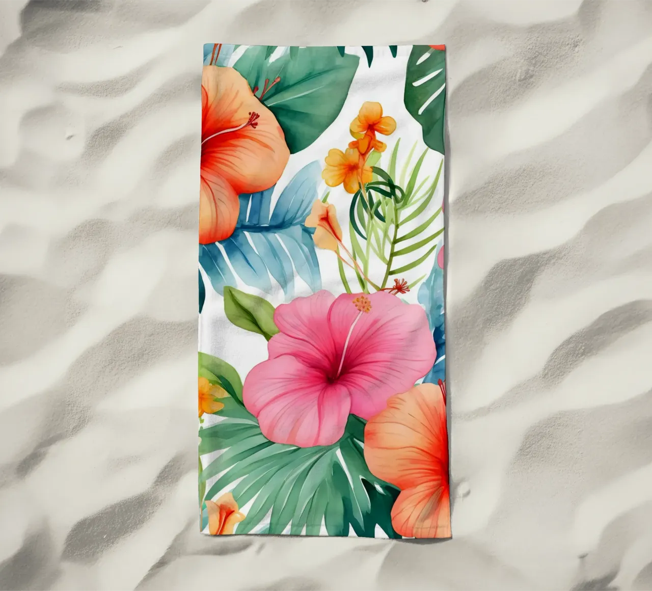 Modello tropicale 13 telo mare da Yaso Design Boho & Botanic