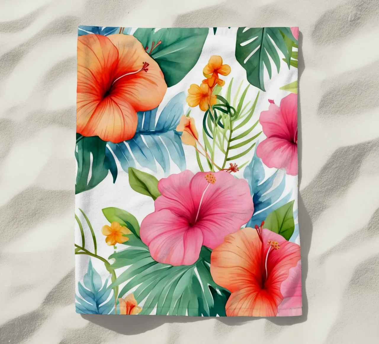 Modello tropicale 13 telo mare da Yaso Design Boho & Botanic