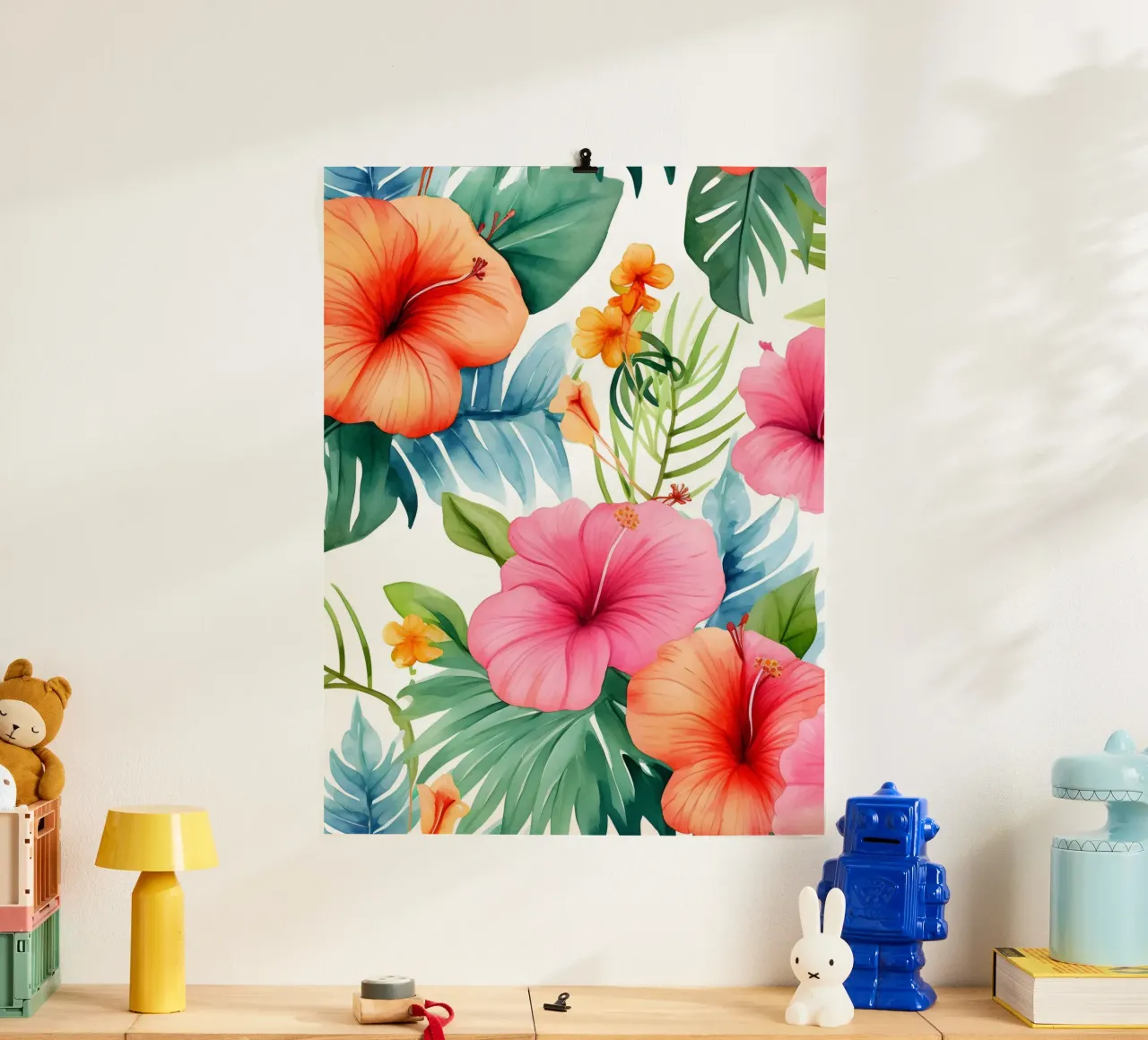 Modello tropicale 13 poster con telaio in plastica da Yaso Design Boho & Botanic