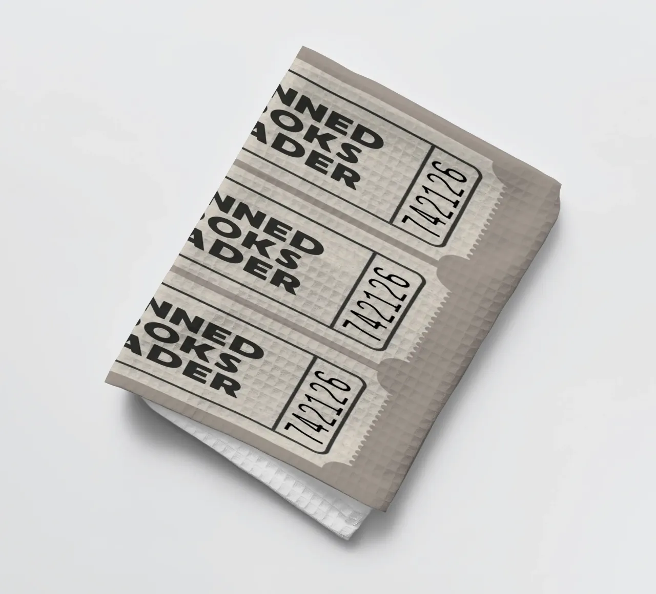 Banned Books Reader Library Ticket Art Print torchon de vintagepod