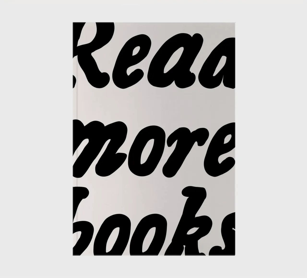 Read More Books Retro Typography Art Print notebook by vintagepod