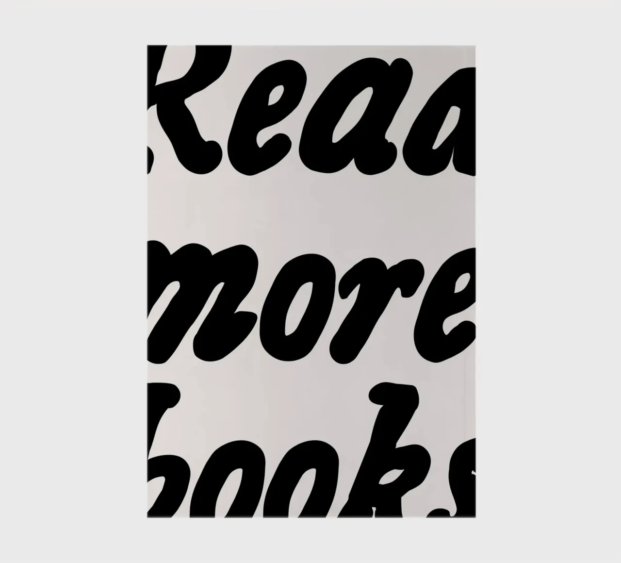 Read More Books Retro Typography Art Print notebook by vintagepod