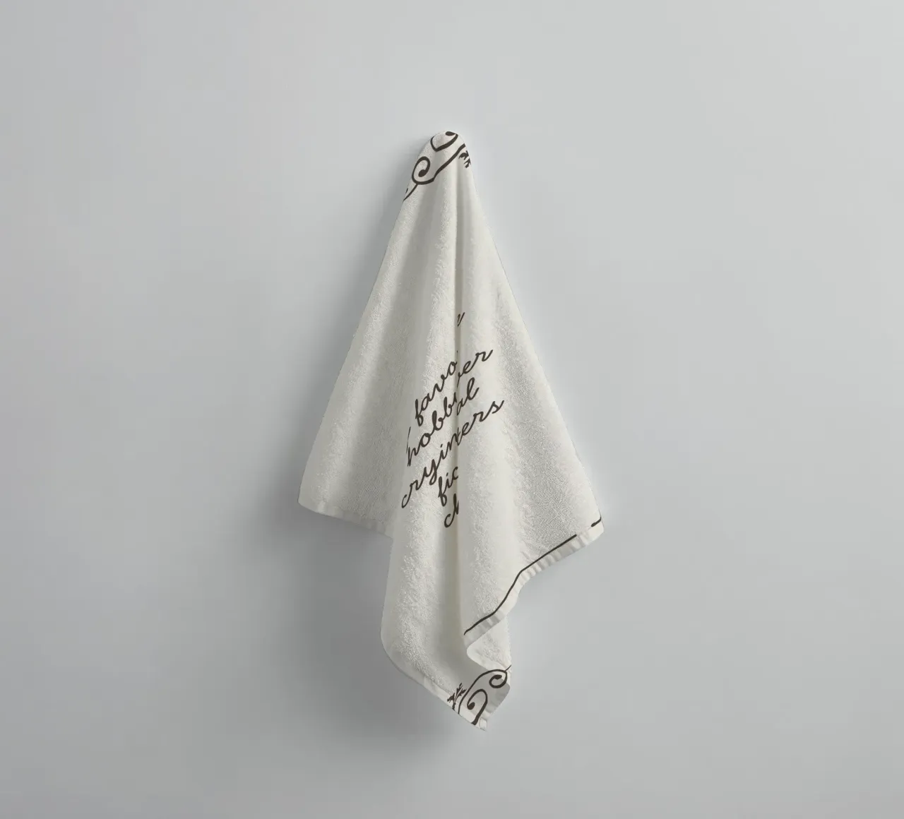 Crying Over Fictional Characters Funny Literary Print towel by vintagepod