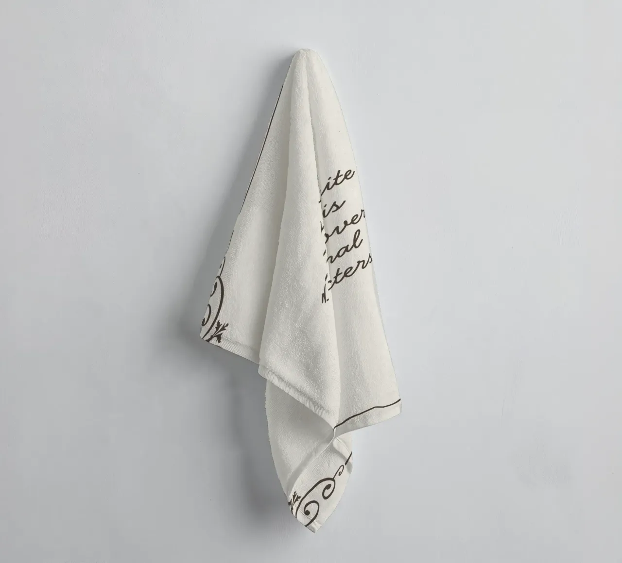 Crying Over Fictional Characters Funny Literary Print towel by vintagepod