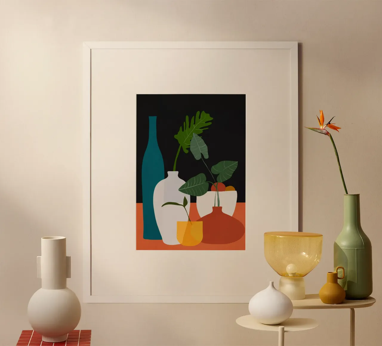Vasi 5 poster con telaio in legno da ThingDesign