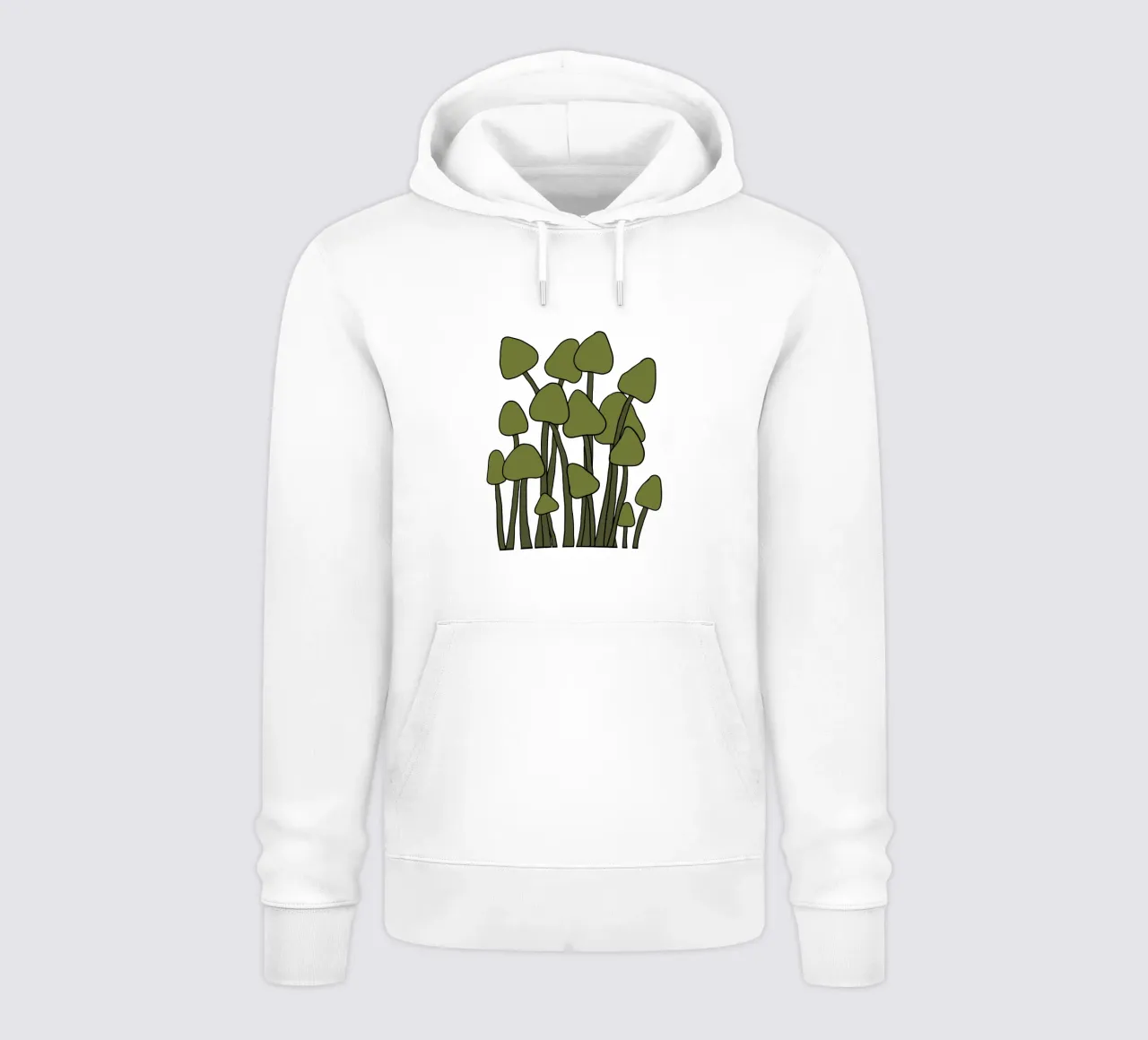 Green Fungi Autumn Vibes felpa con cappuccio da TijanaArtStudio88