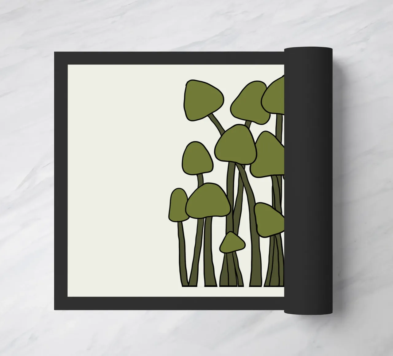 Green Fungi Autumn Vibes zerbino da TijanaArtStudio88