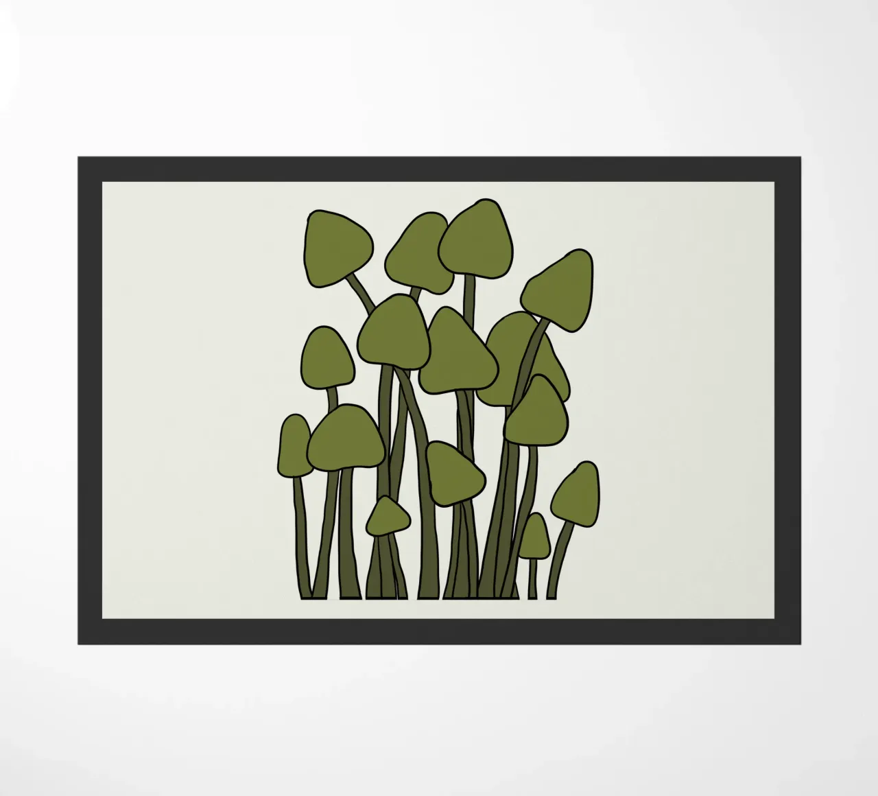 Green Fungi Autumn Vibes zerbino da TijanaArtStudio88
