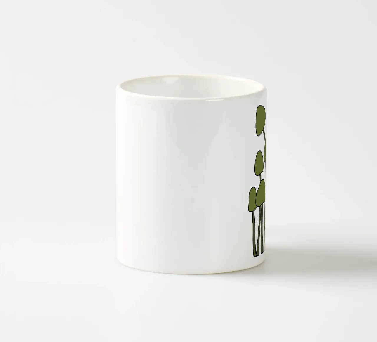 Green Fungi Autumn Vibes tazza in ceramica da TijanaArtStudio88