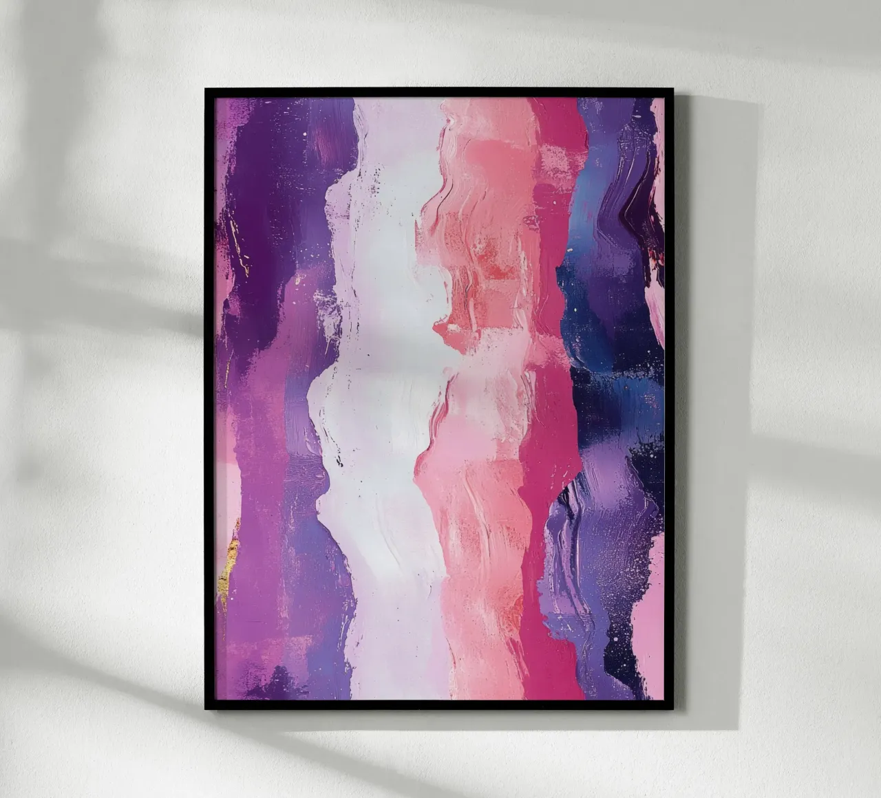 Paint Splatter Malerei Pinselstriche Lilac 2 Poster von Yaso Design Paint