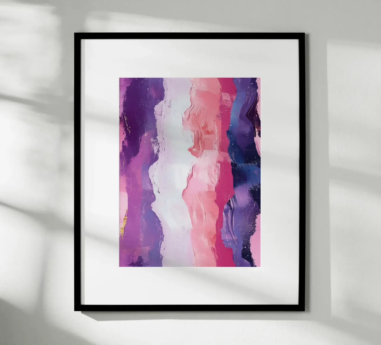 Paint Splatter Malerei Pinselstriche Lilac 2 Poster von Yaso Design Paint