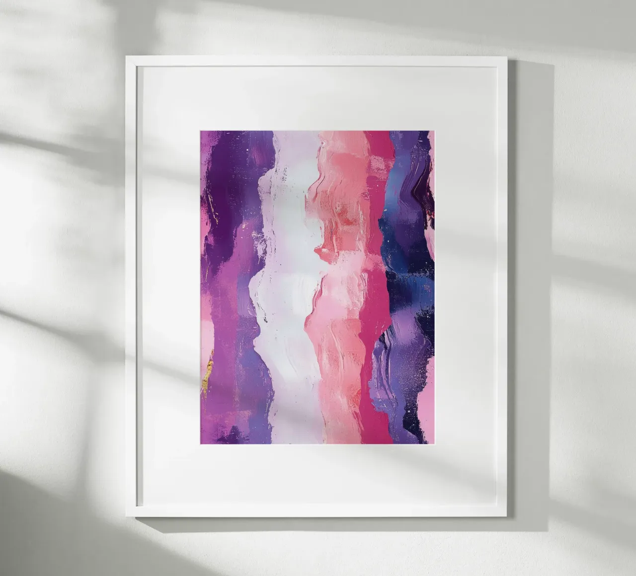 Paint Splatter Malerei Pinselstriche Lilac 2 Poster von Yaso Design Paint