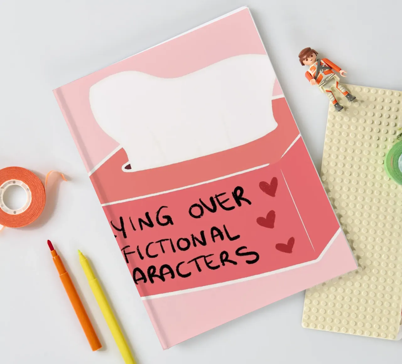 Crying Over Fictional Characters Poster - Witty Art notebook by vintagepod