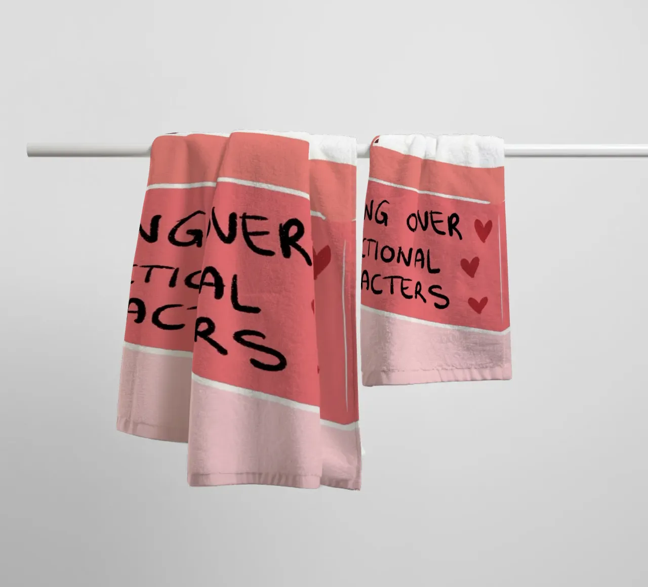 Crying Over Fictional Characters Poster - Witty Art towel by vintagepod
