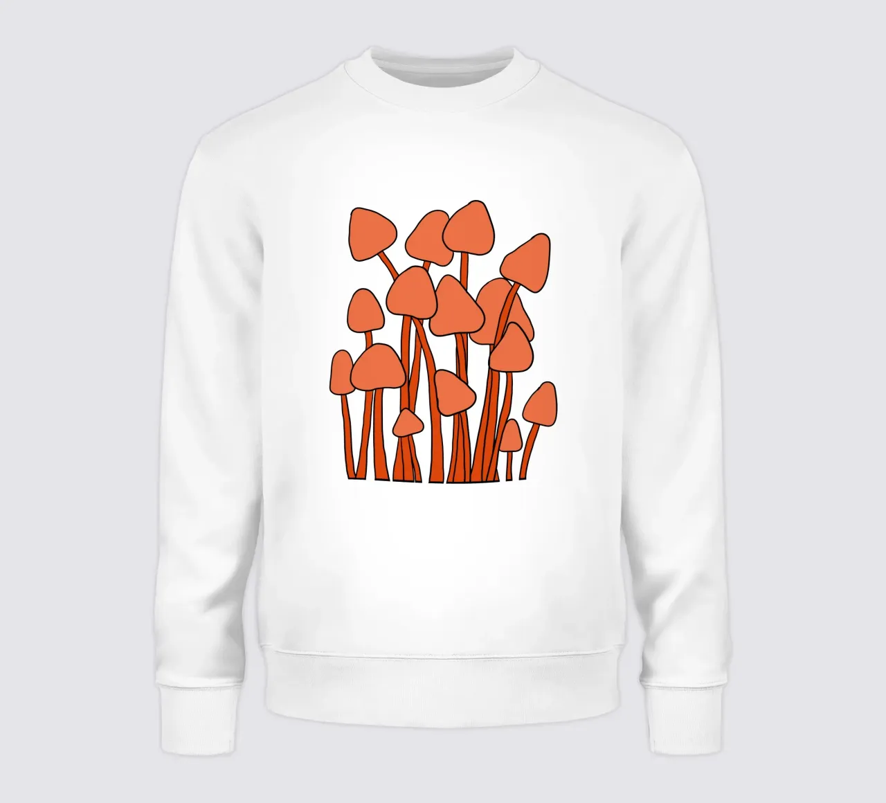 Orange Fungi Autumn Vibes felpa da TijanaArtStudio88