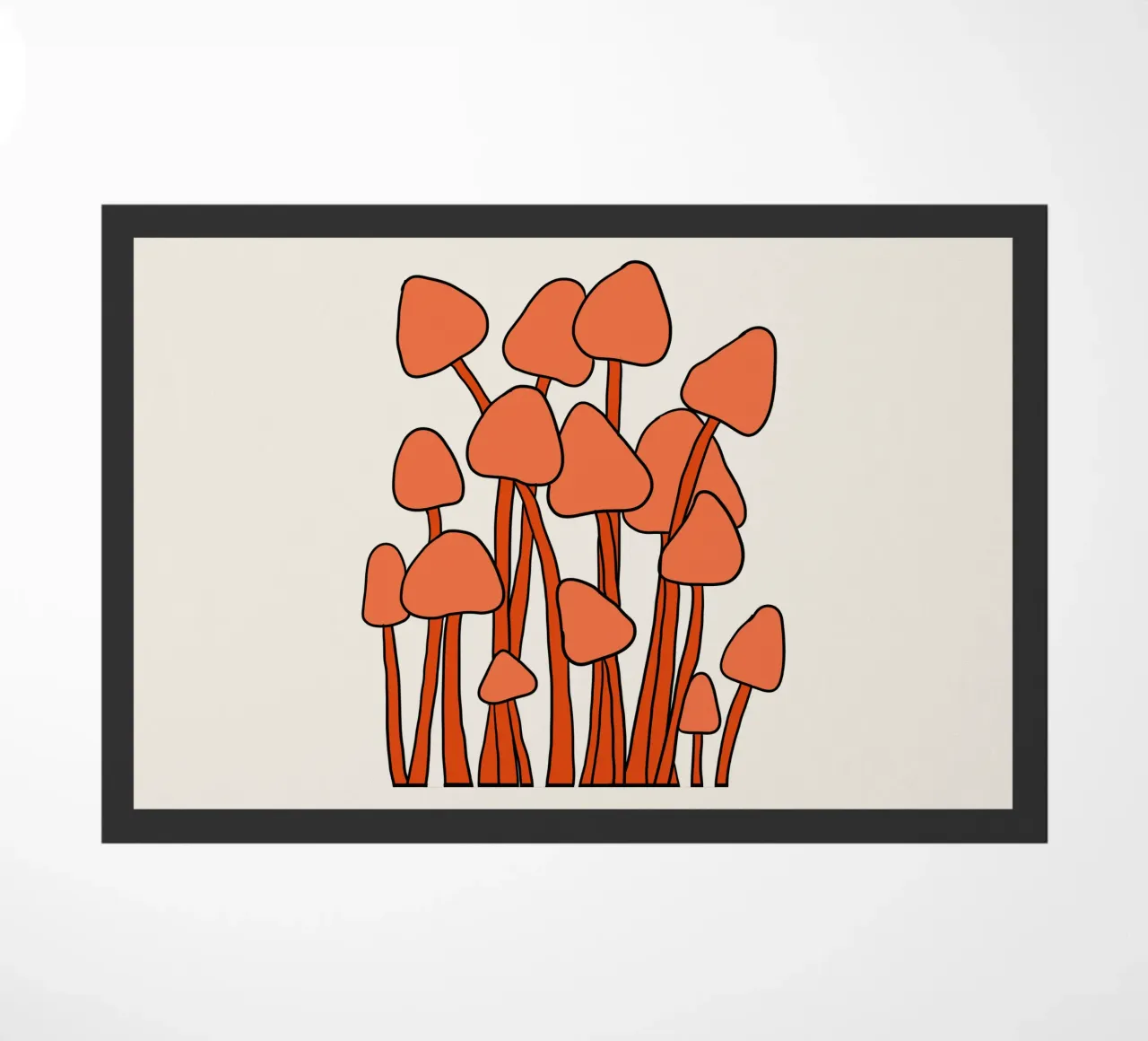 Orange Fungi Autumn Vibes zerbino da TijanaArtStudio88