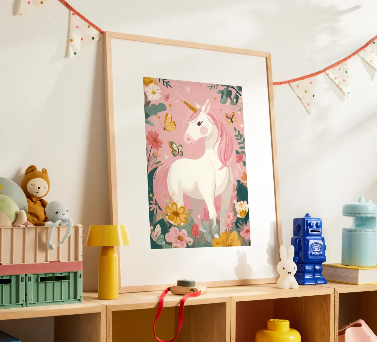Butterfly Dreams Unicorn poster by Kiara