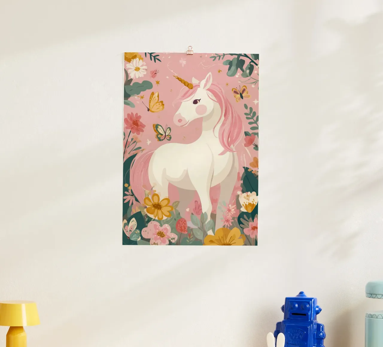 Butterfly Dreams Unicorn poster by Kiara