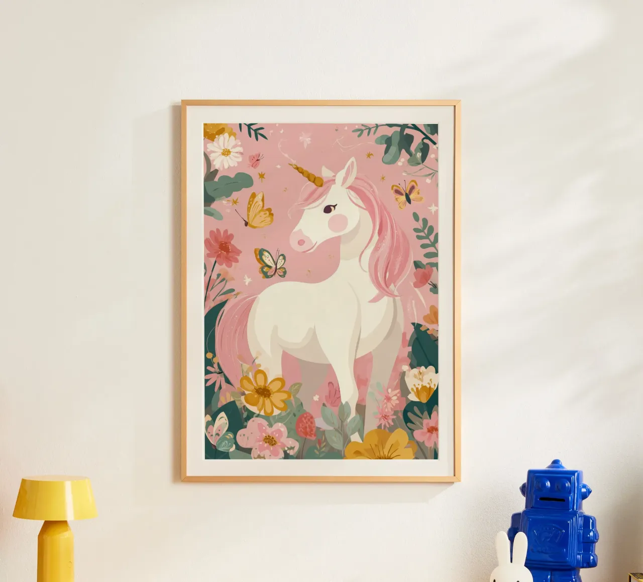 Butterfly Dreams Unicorn poster by Kiara