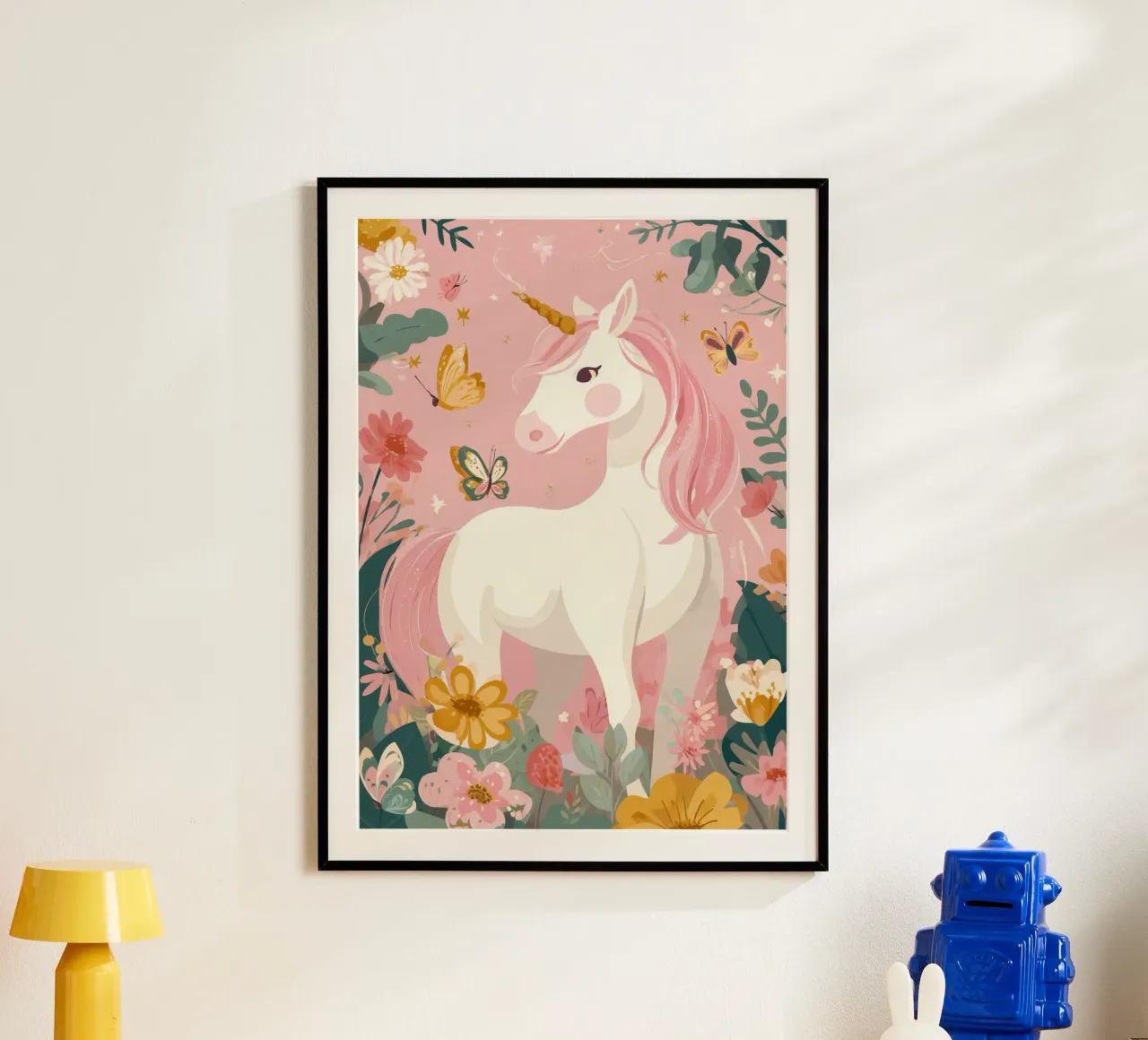 Butterfly Dreams Unicorn poster by Kiara