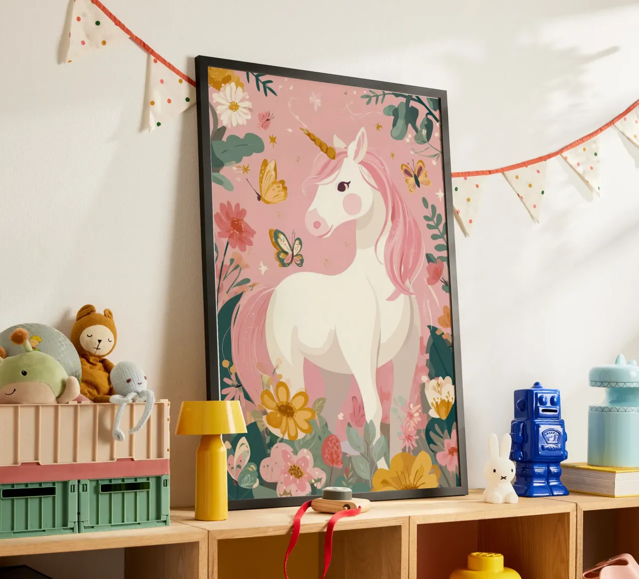 Butterfly Dreams Unicorn poster by Kiara