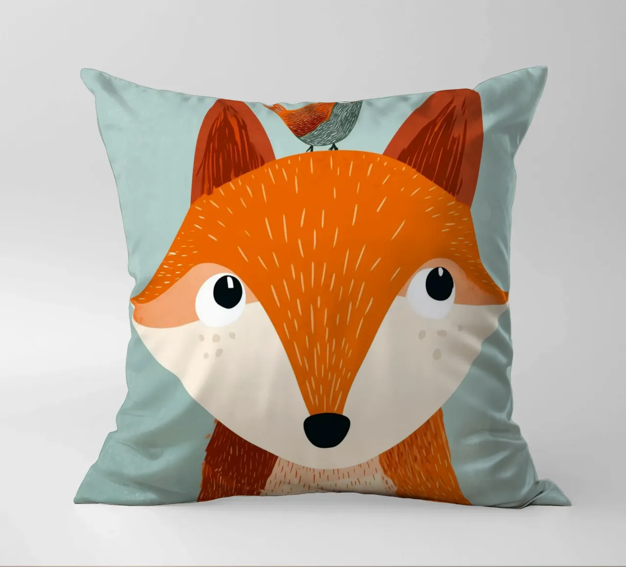 Fox and Songbird cuscino da Kiara
