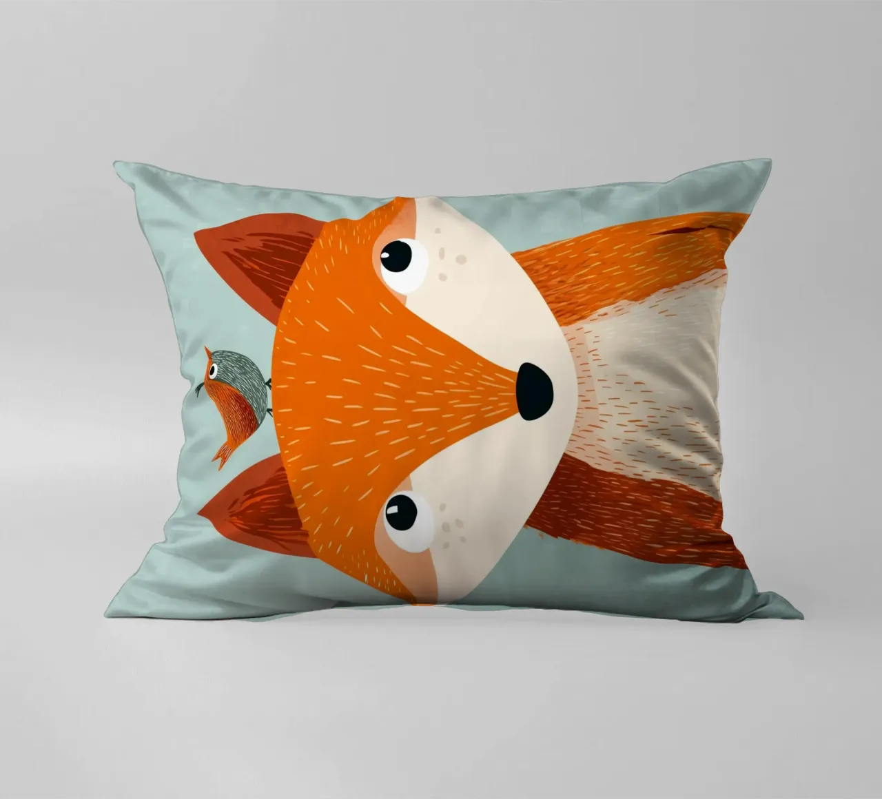 Fox and Songbird cuscino da Kiara
