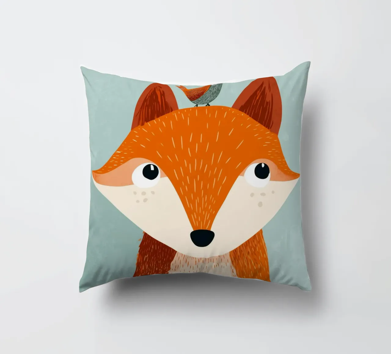 Fox and Songbird cuscino da Kiara