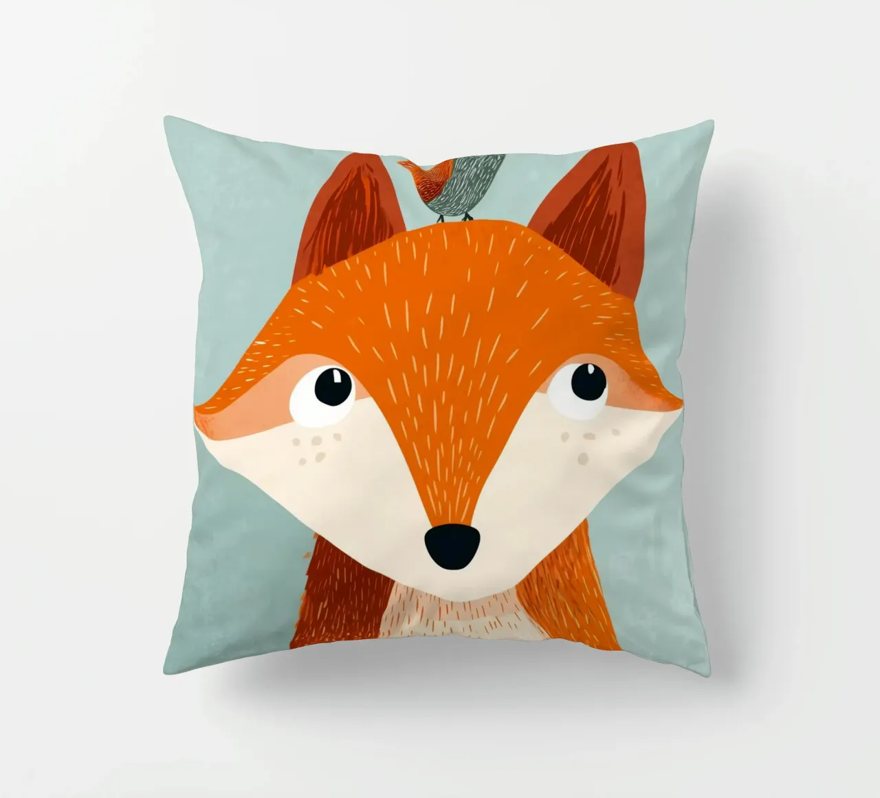 Fox and Songbird cuscino da Kiara