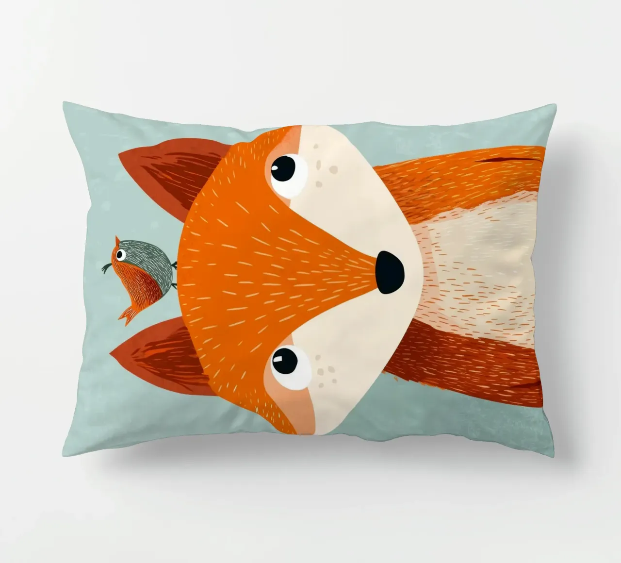 Fox and Songbird cuscino da Kiara