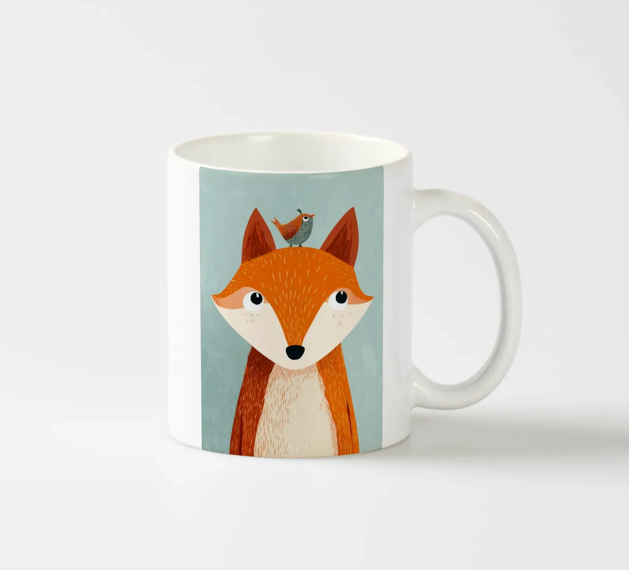 Fox and Songbird tazza in ceramica da Kiara